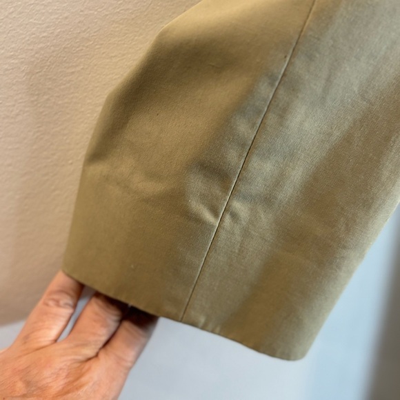 AQUASCUTUM Sz L (estimated) Aqua 5 Trench Coat Classic Cut Back Slit Buttons - Picture 6 of 12